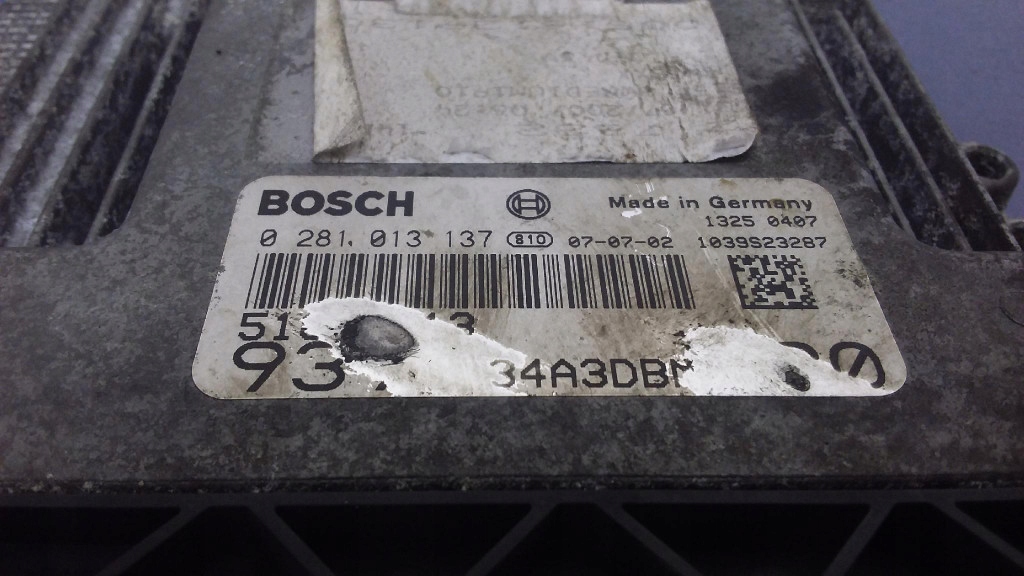 фото №6, Alfa romeo 159 i 1.9 jtd бортовой компьютер блок управления двигателя 0281013137