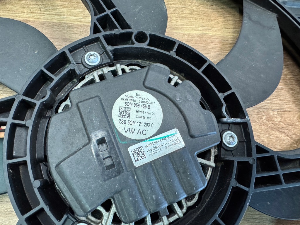 фото №7, Корпус вентилятора радіатора вентилятор vw seat audi 5qm959455b 5qm121205b