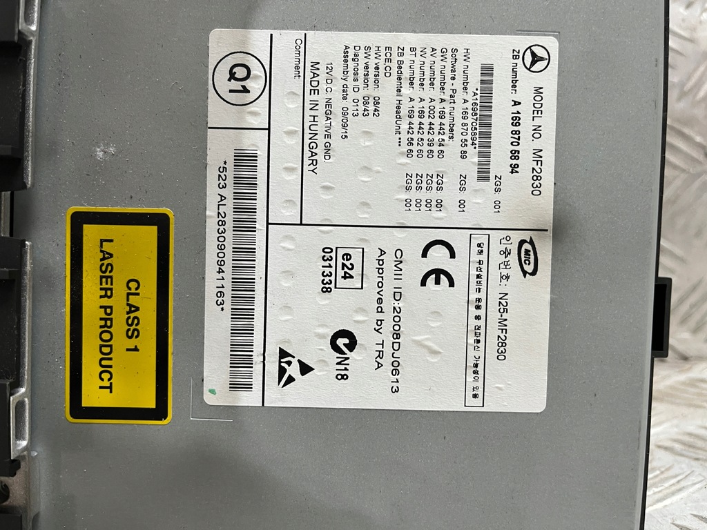 фото №4, Mercedes w245 радио lift 2010 1698705894