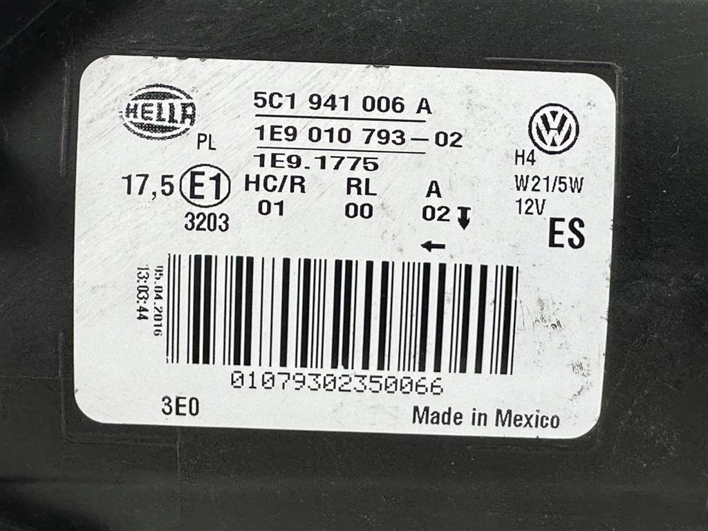 Фара передня vw beetle 11- 5c1941006a правий Недорого