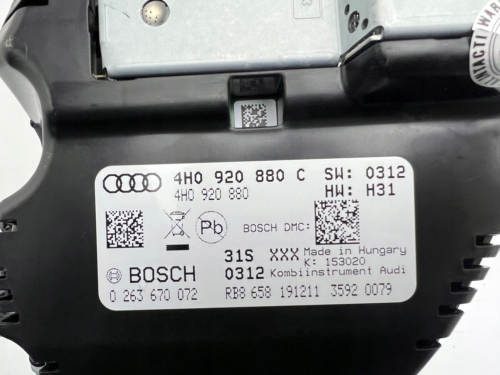 фото №6, Audi a8 d4 прилади приладова панель лічильник швидкості екран 09-