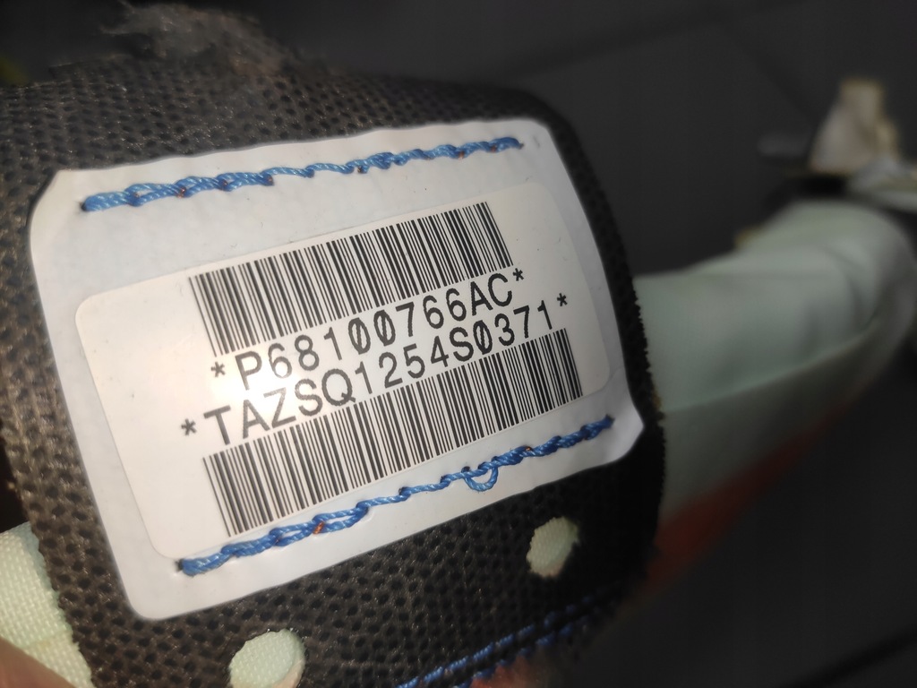 фото №8, Jeep cherokee kl 2.0crd 13-18 шторка безопасности левая воздушная подушка безопасности оригинал