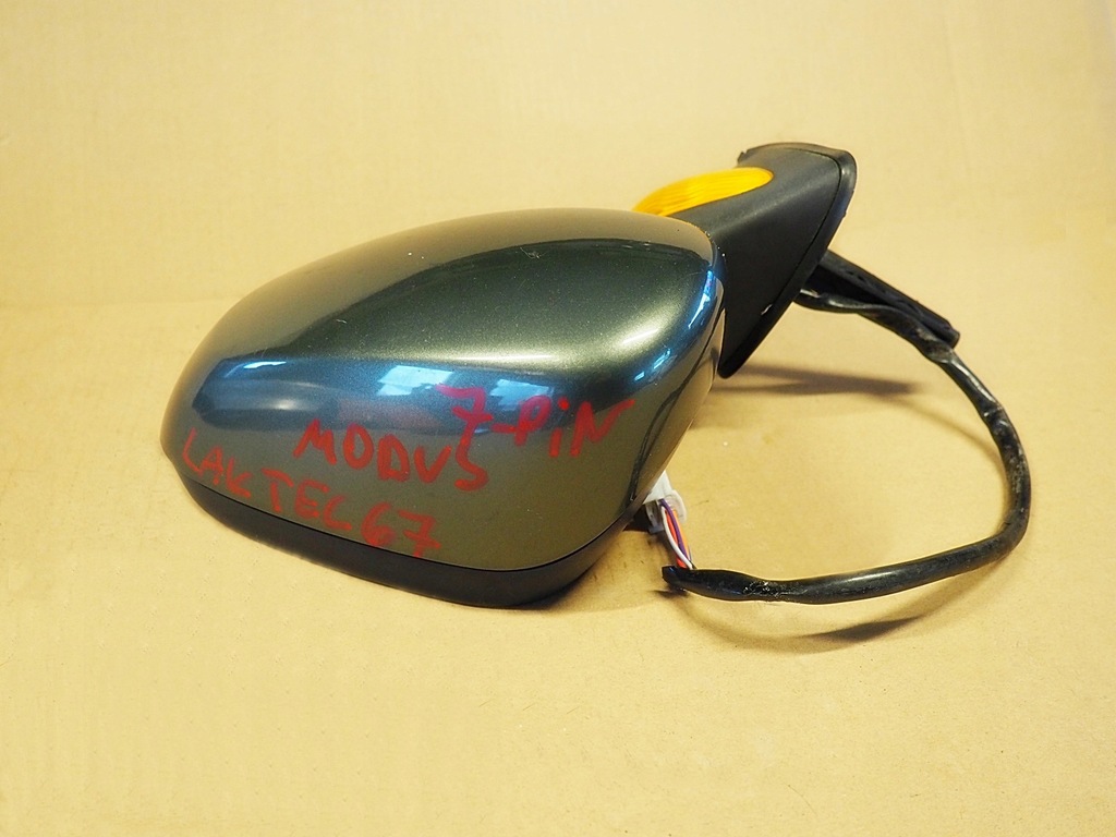 фото №7, Renault modus дзеркало ліва електричний 7-pin колір tec67 повний