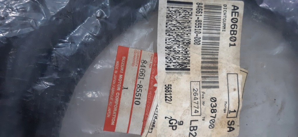 фото №6, Suzuki samurai sj413 sj419 прокладка передней стекло 84611-70a00