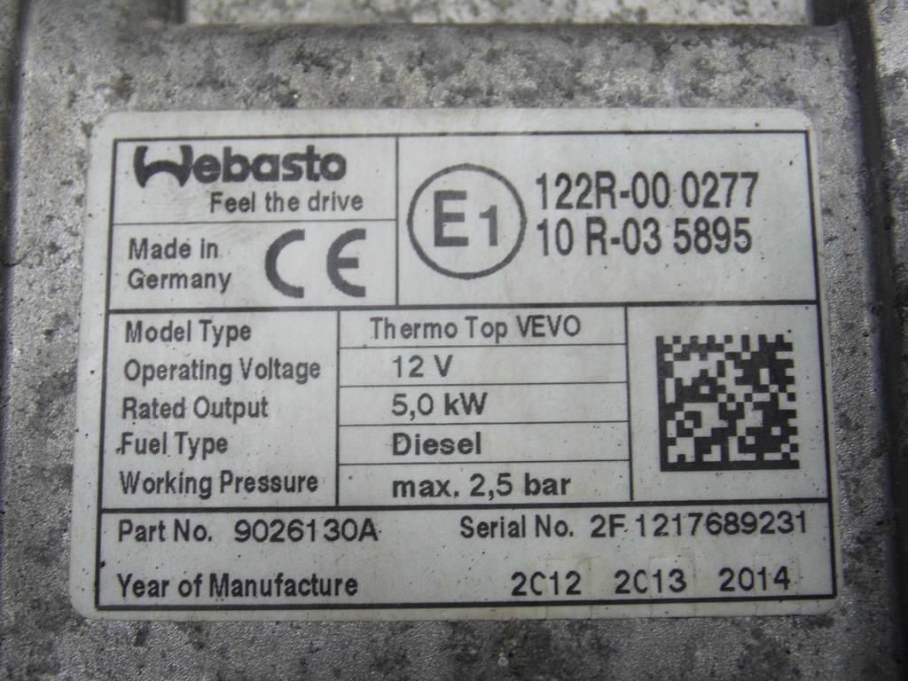 фото №8, Обігрівач стояночний webasto 1k0815065at vw touran 1t caddy 2k 1.6tdi