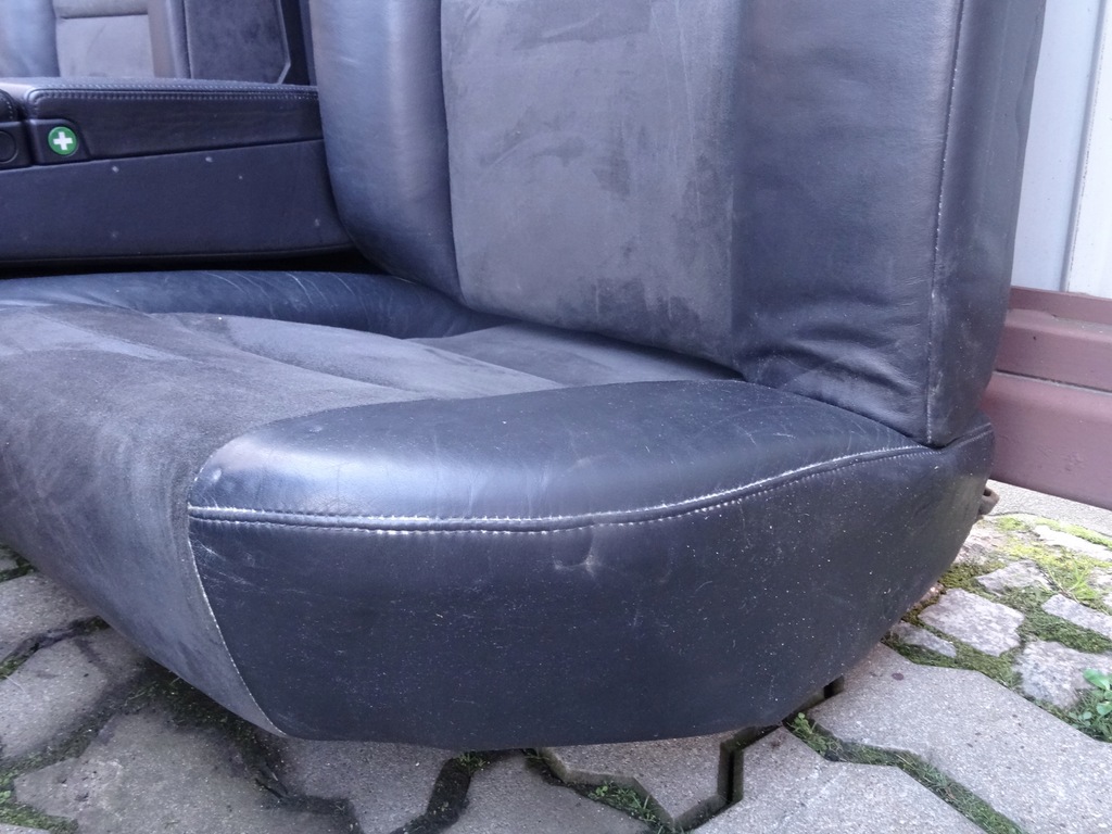 фото №11, Audi s8 d2 сидіння заднє сидіння шкіра alcantara recaro oryg