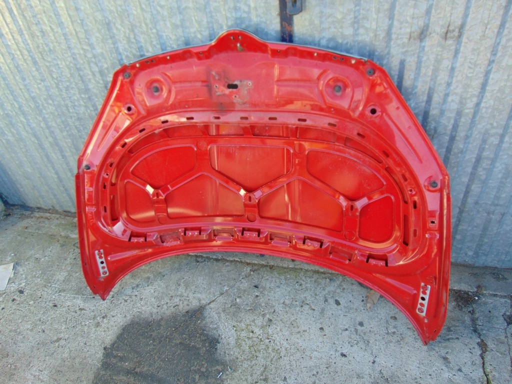 фото №13, Капот крышка двигателя skoda fabia ii lift roomster czerwona ładna