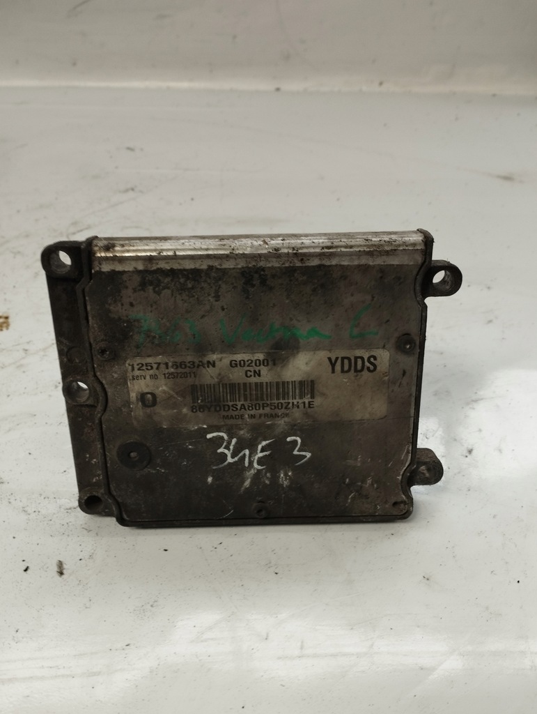 фото №1, Opel vectra c блок керування бортовий комп'ютер двигуна 12571663an