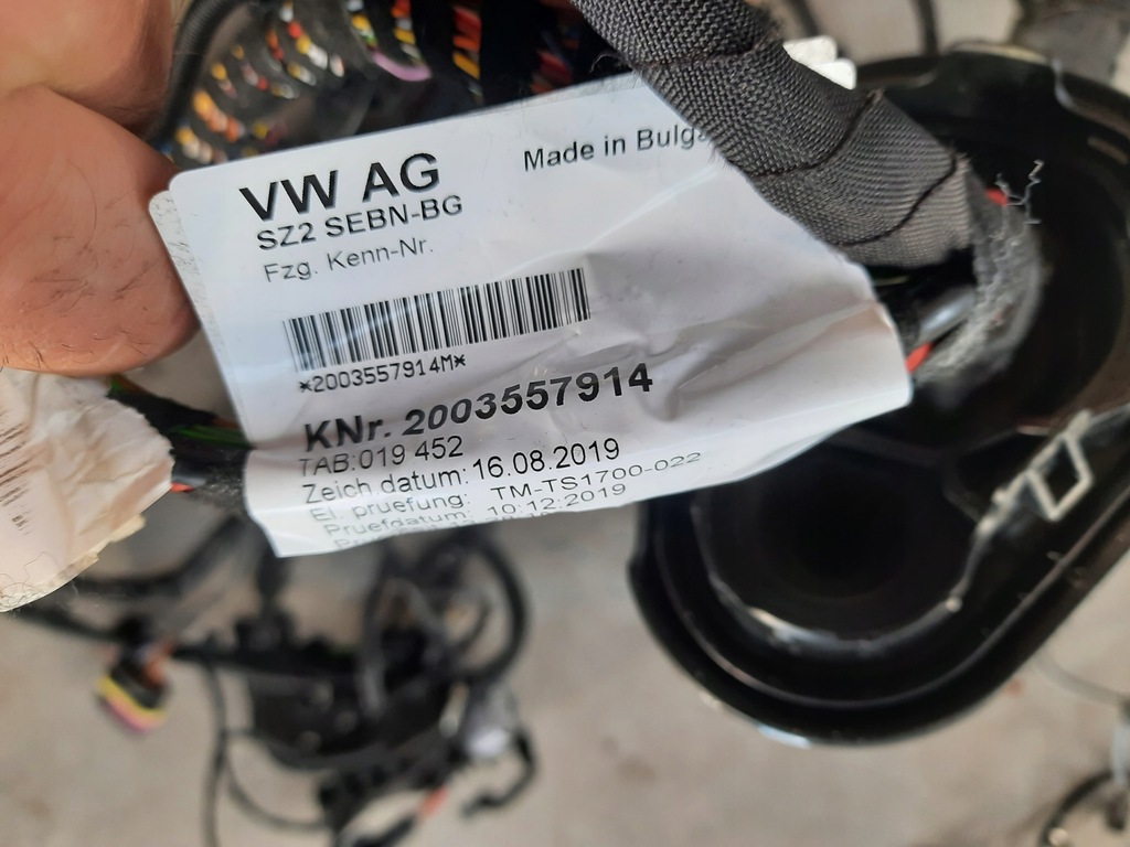 фото №6, Skoda karoq 1.0 джгут електропроводка стіни відсік