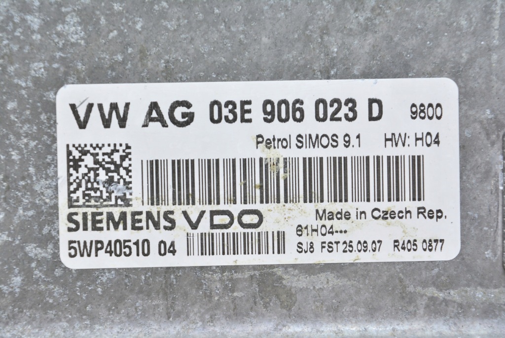 фото №3, Бортовой компьютер ibiza iii 03e906023d 5wp4051004