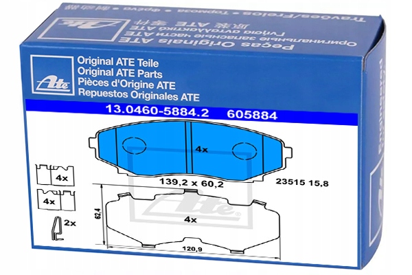 фото №1, Гальмівні колодки гальмівні do mazda mpv ii 2.0 di 2.3 2.5 v6