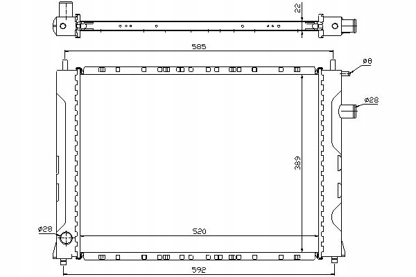 фото №13, Радиатор двигателя nissens 642111 grd937