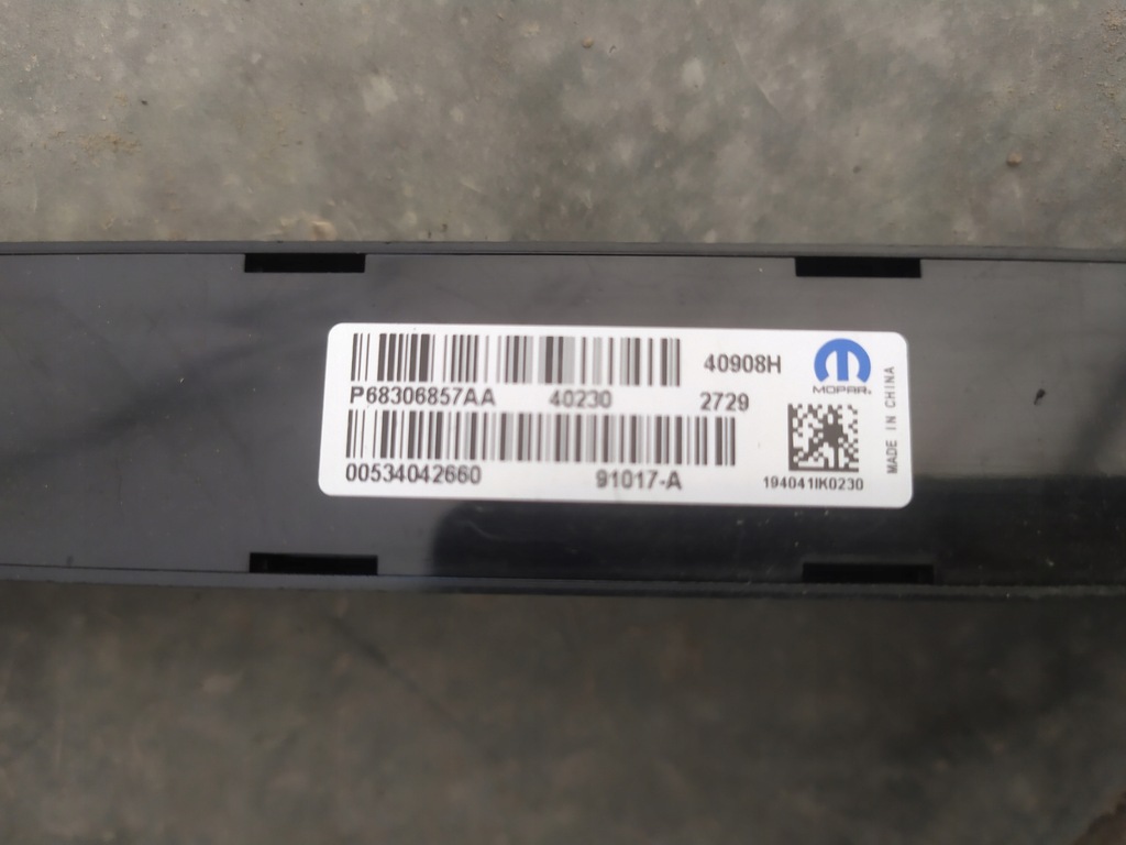 фото №12, Dodge ram 1500 09- жгут электропроводка панели консоли 68306857ab usa