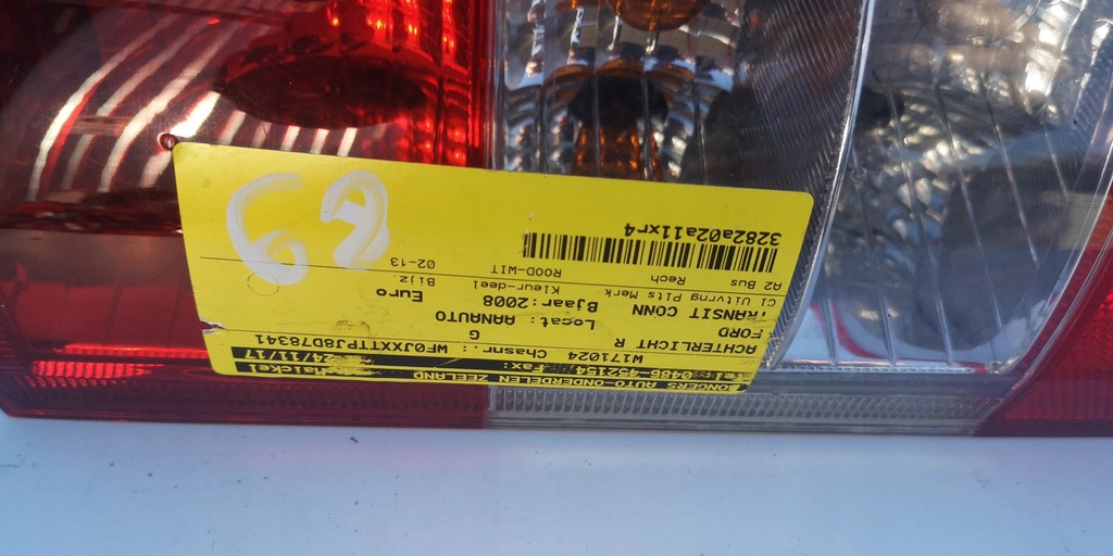 фото №4, Ford transit connect лампа задняя правая 2t1413404