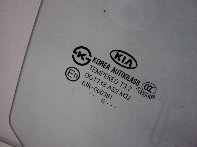 фото №3, Стекло дверь правый задняя kia picanto ii 2012 rok