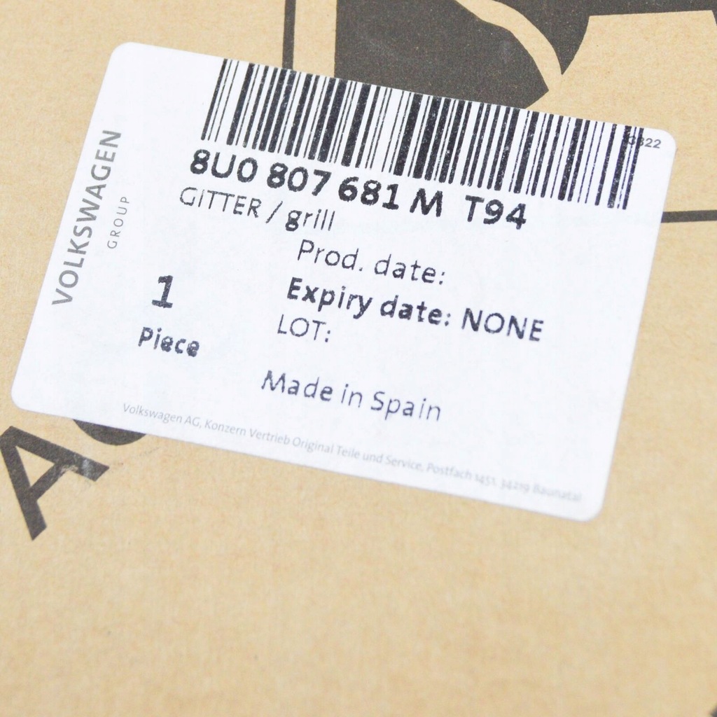 фото №7, New audi rs q3 8u передняя часть left air guide решётка 8u0807681mt94