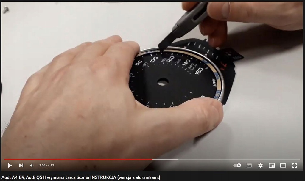 фото №6, Audi a5 f5 8w тормозные диски спидометра заменитель mph na kmh