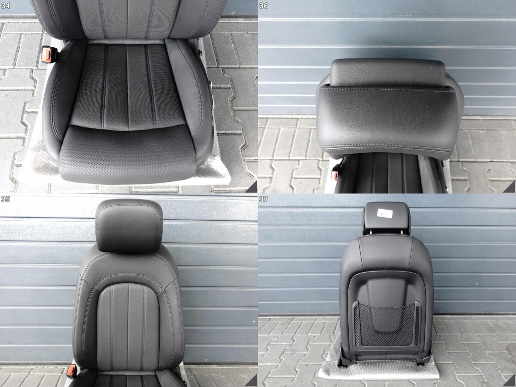 фото №11, Audi a6 4g0 c7 lift 14-18 комплект сидінь czarna шкіра вентильовані перед задня