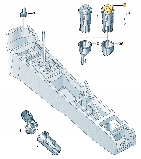 фото №5, Заглушка разъём прикуривателя 12v 7l6919311