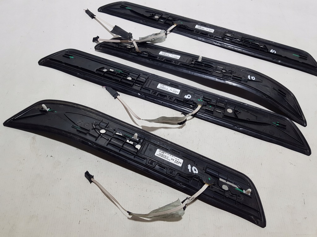 фото №7, Накладки пороговые led правая левая перед задняя комплект bmw f07 молдинг