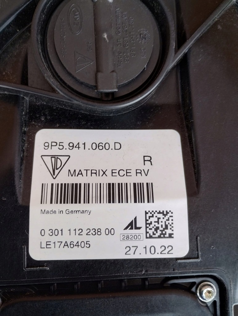 фото №14, Лампа правий перед porsche 911 992 9p5941060d led matrix black оригінальний номер ładna
