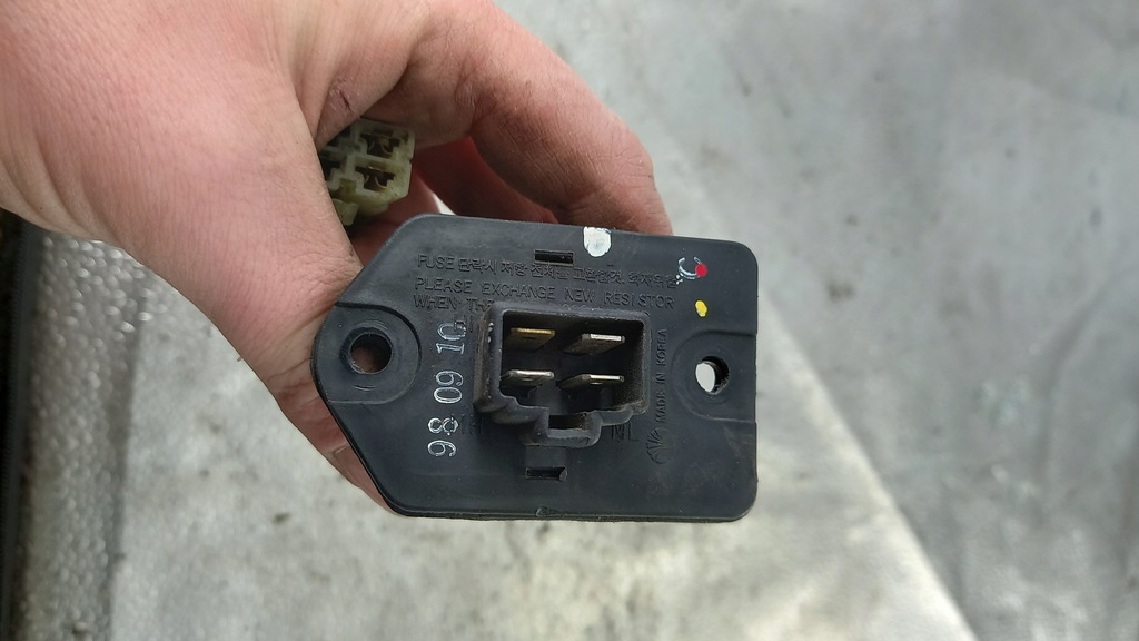 фото №3, Резистор вентилятор daewoo lanos 1.6b 99r