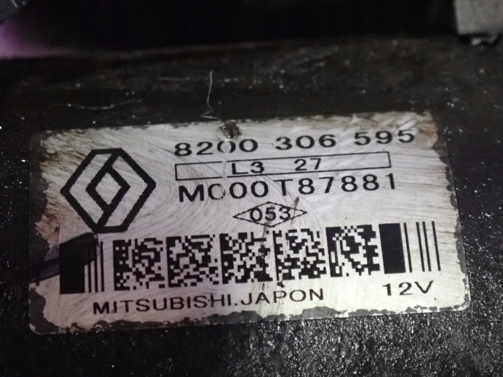 Renault modus 04-07 1.2 75km стартер 8200306595 12 зубів Недорого