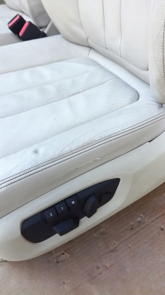 фото №13, Bmw x5 f15 сидіння заднє сидіння обшивки перед задня комплект 7 осіб isofix світлий krem