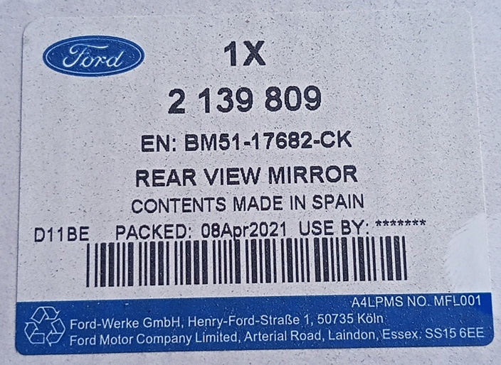 фото №4, Зеркало наружное правое ford focus mk3 2011-2018