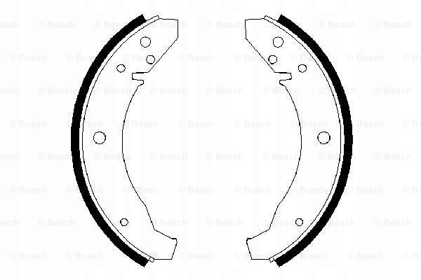 Bosch гальмівні колодки ham. 230x40mm porsche 924 76-85 Оригінал