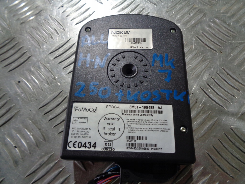 фото №1, Ford fiesta 8m5t-19g488-aj