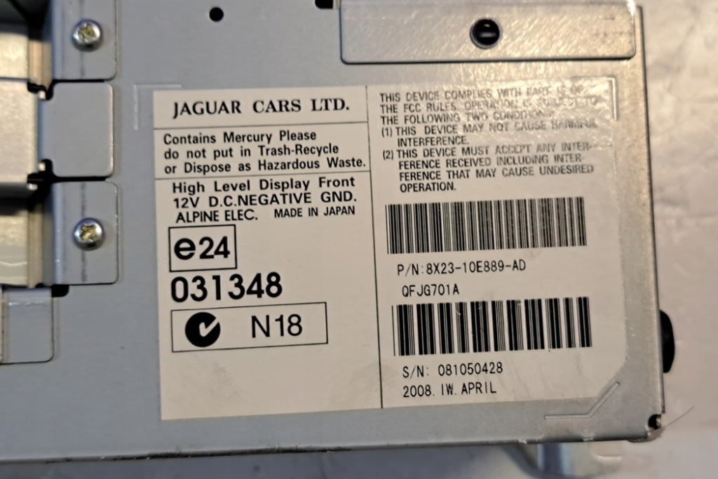 фото №8, Экран навигации jaguar xf x250 8x2310e889ad 2.7l дизель 152kw 2008