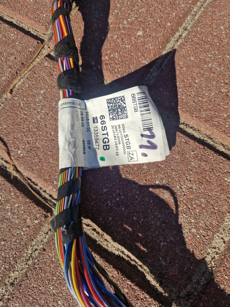 фото №4, Opel corsa e электропроводка консоли радио жгут разъём