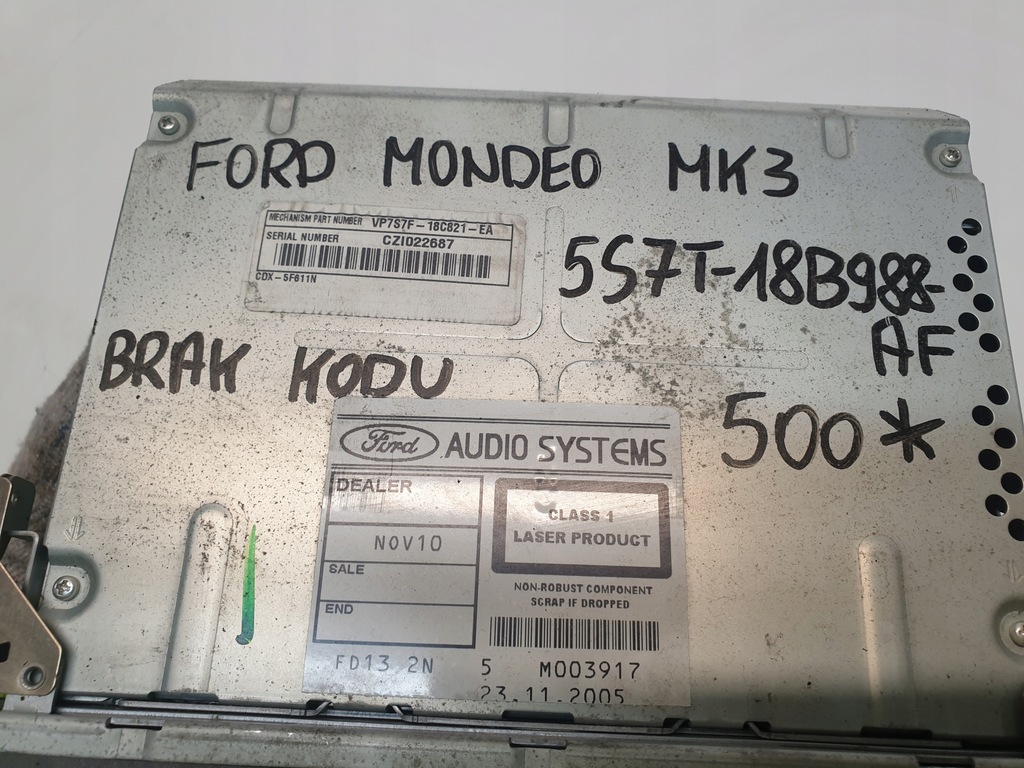 фото №6, Радио навигация 5s7t-18b988-af ford mondeo mk3