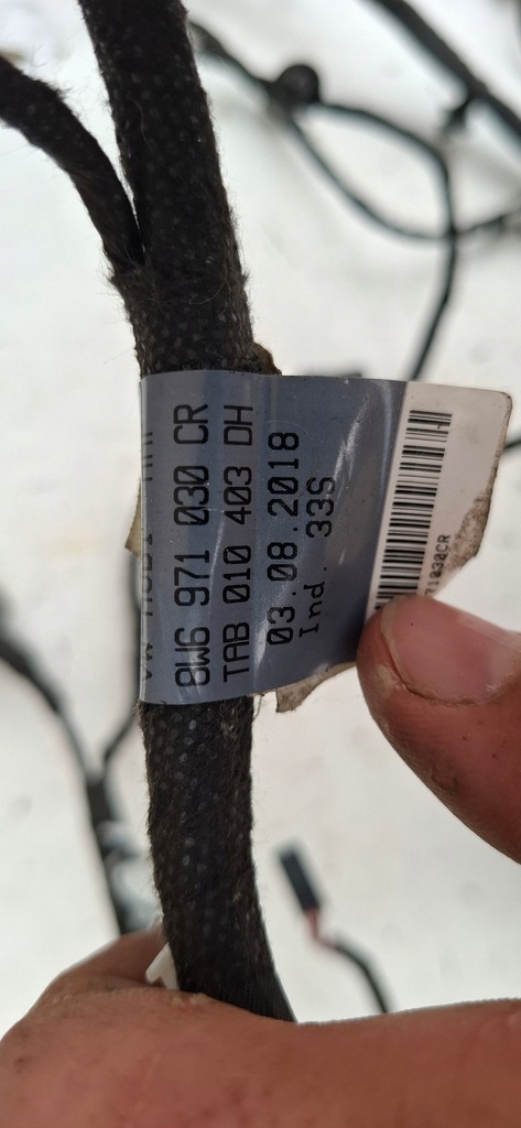 фото №11, Audi a5 s5 coupe 2017- джгут двері правих пасажира pod камера 8w6971030cr