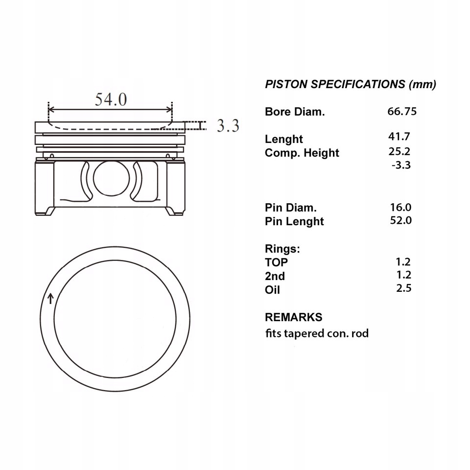 фото №1, 100-00105 комплектный двигатель pistons set 025 iap quality parts