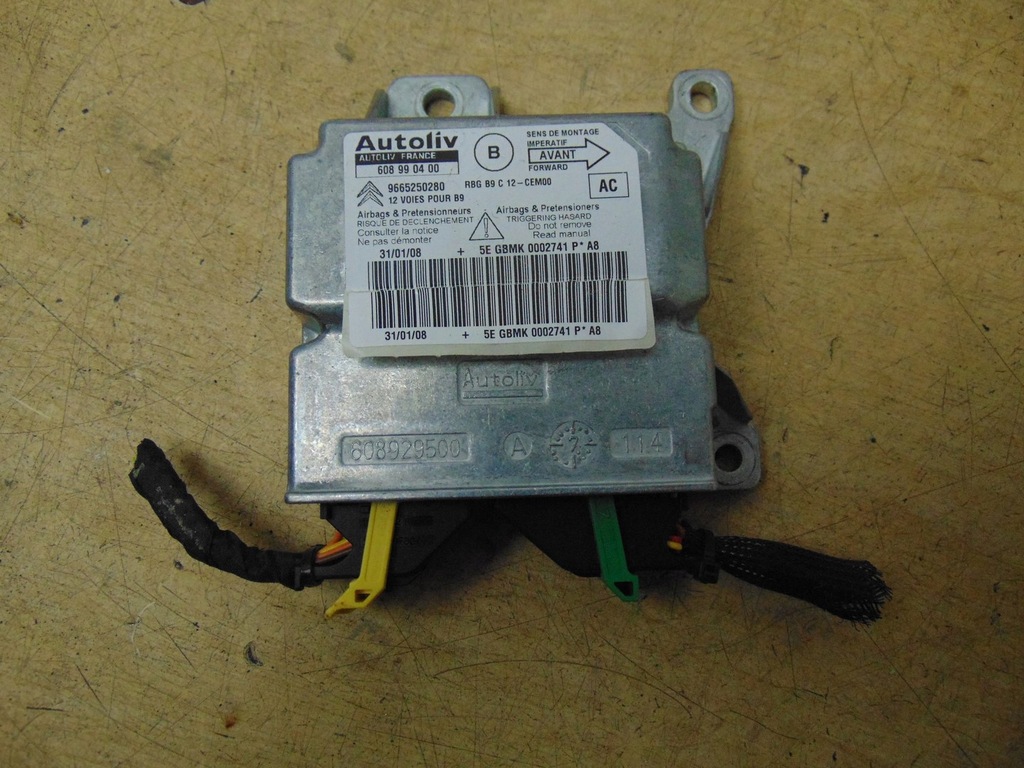 фото №1, Датчик модуль подушка безпеки citroen berlingo iii 2008-