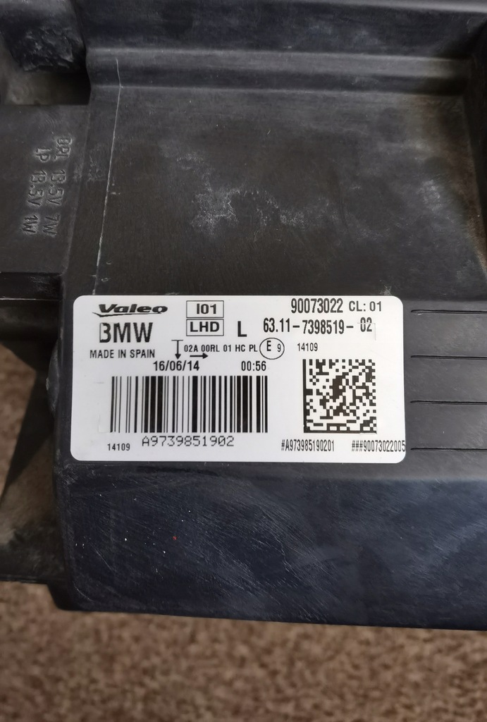 фото №6, Bmw i3 лампа лівий перед full адаптивний led 7398519 eu