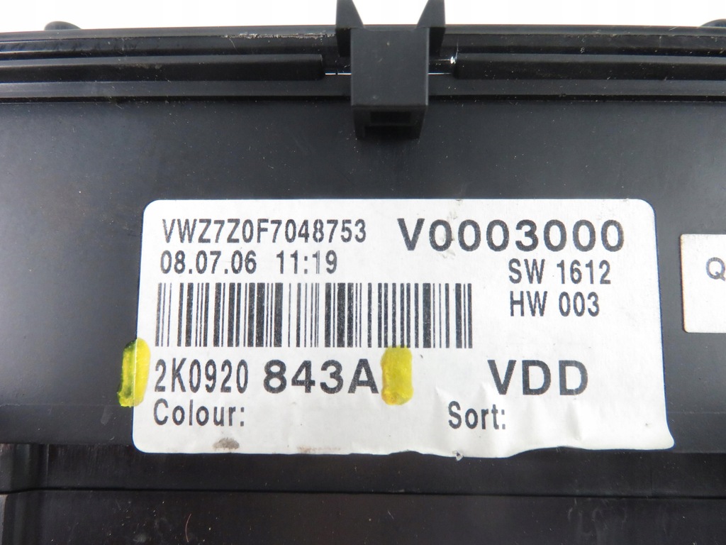 фото №5, Счетчик vw caddy iii 1.9 tdi 2k0920843a