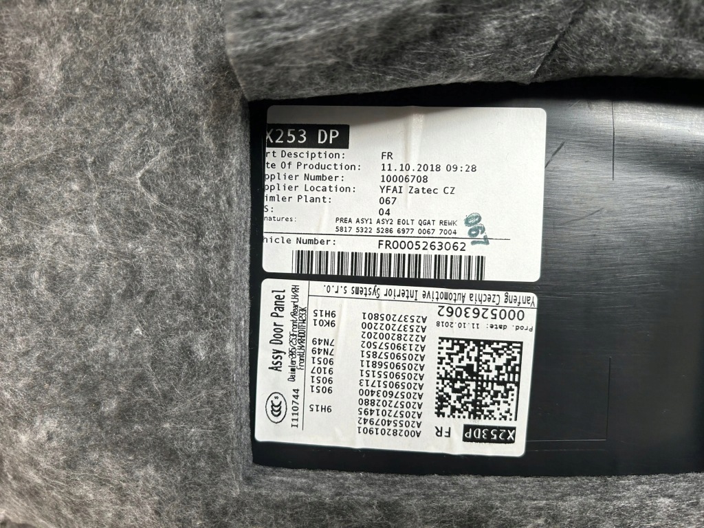 фото №12, Mercedes-benz glc x253 c253 2018 сидіння / заднє сидіння / комплект