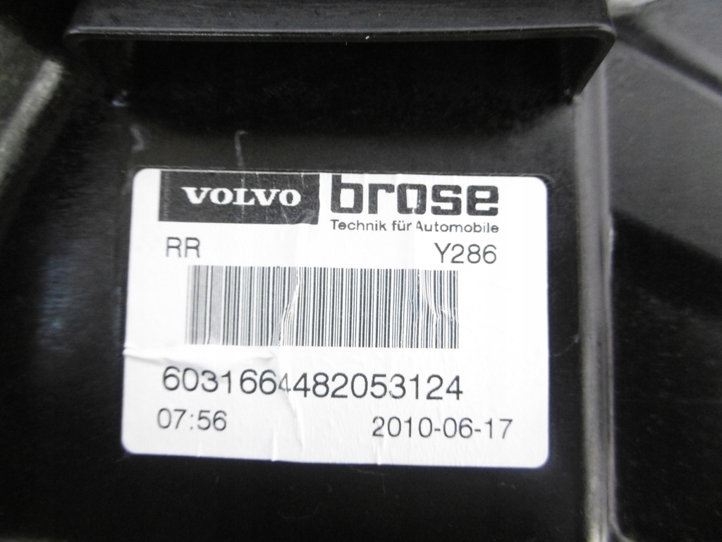 фото №11, Підйомник скло правий задня volvo s80 ii v70 iii