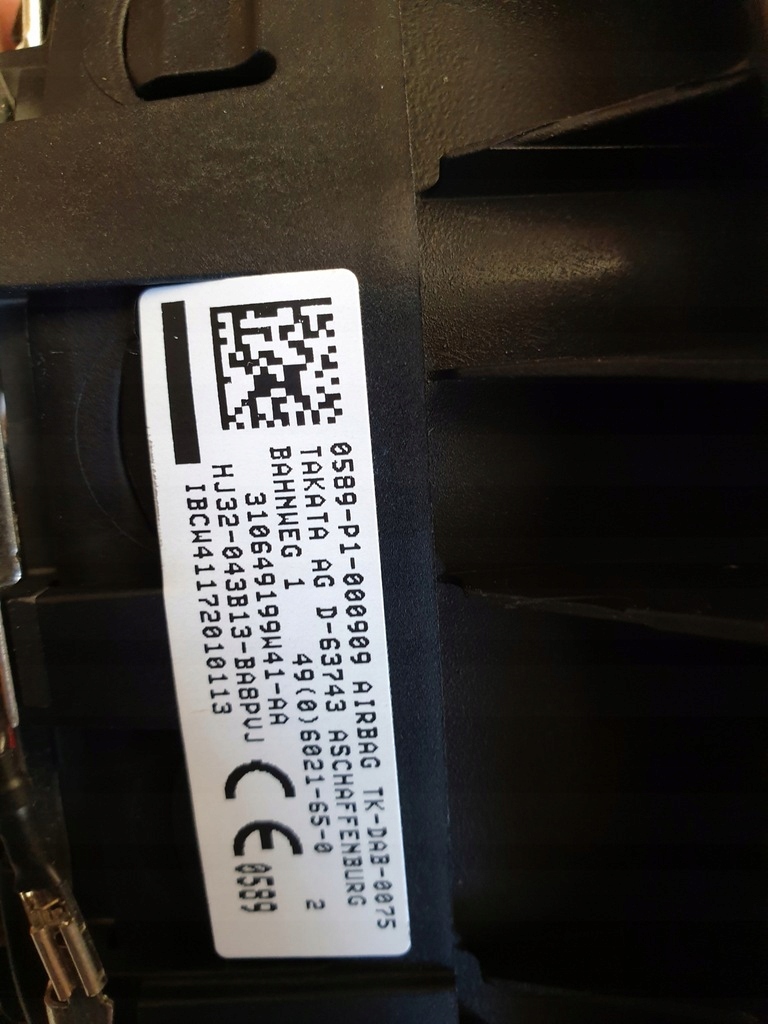 фото №3, Подушка безопасности подушка водителя range rover evoque