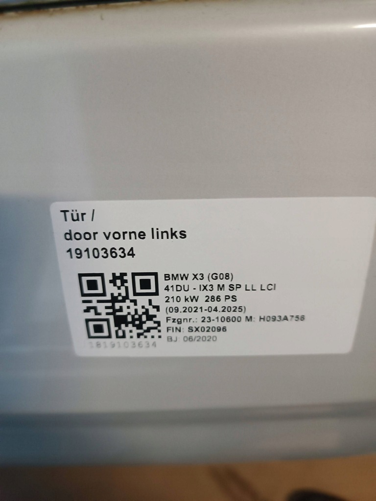 фото №7, Дзеркало праве kol. a96 9pin bmw ix3 g08