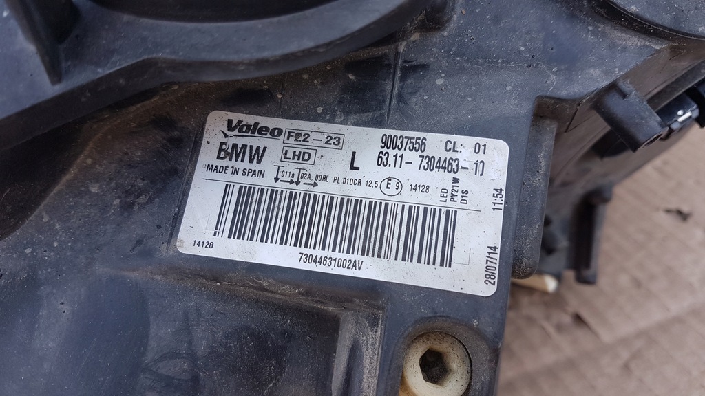 фото №12, Лампа перед левая bmw 2 f22 f23 bi-xenon некорректируемый