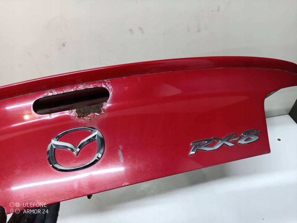 фото №2, Крышка багажника задняя mazda rx8 задняя rx-8 czerwona цвет 27a