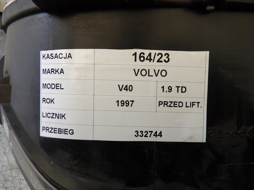 фото №4, Volvo v40 приборы, приборы 1,9td