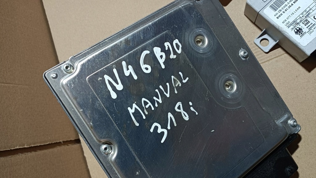 фото №10, Блок управления бортовой компьютер набор стартовый bmw e46 318i n46b20 2,0 бензин механическая коробка передач