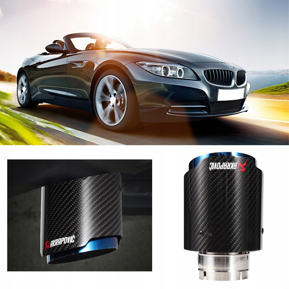 фото №12, Наконечник выхлоп глушителя накладка труба выхлопная 63-101mm