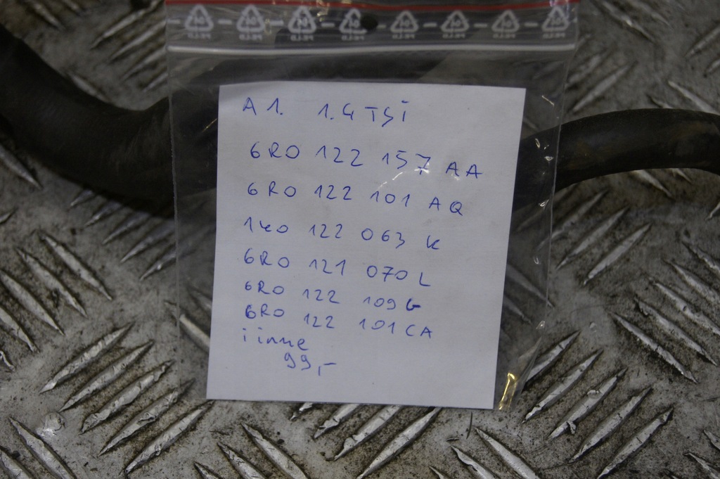 фото №6, Дроти wody шланг audi a1 1.4 tsi 6r0122157aa