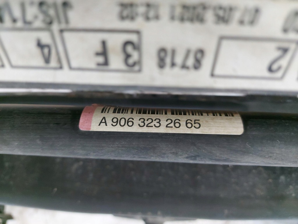 фото №9, Mercedes sprinter w907 2.0 cdi підрамник підрамник підвіска двигуна перед